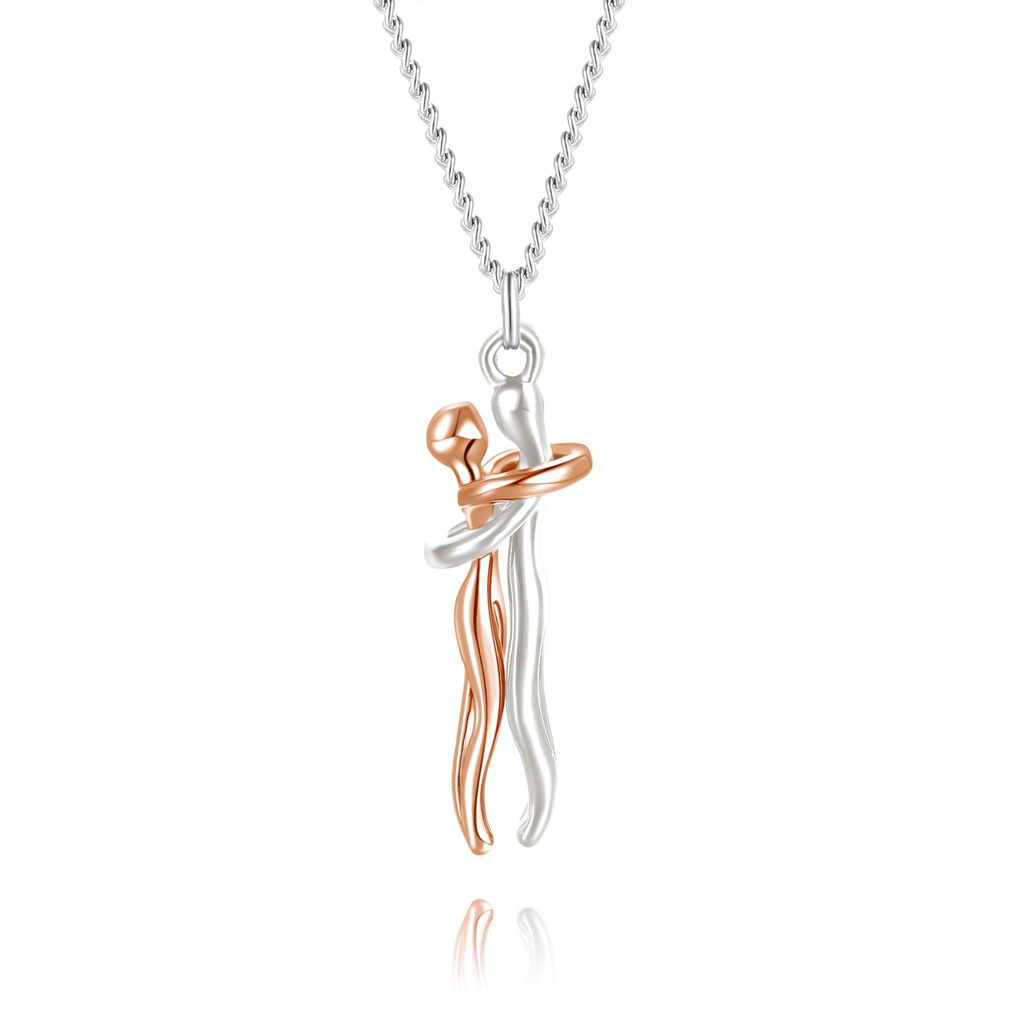 Couple Hug High Sense Man Woman Necklaces