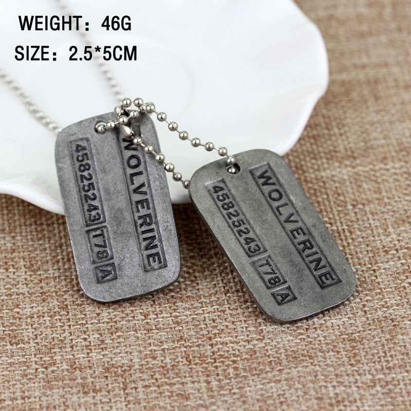 The Woerine Double Tag Soldier Dog Necklaces