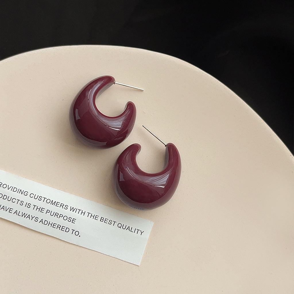 Cold Wind Drop-shaped Female Niche Retro Earrings