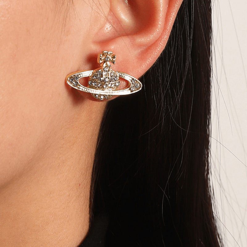 Planet Eardrops Female Fashion Simple Creative Earrings