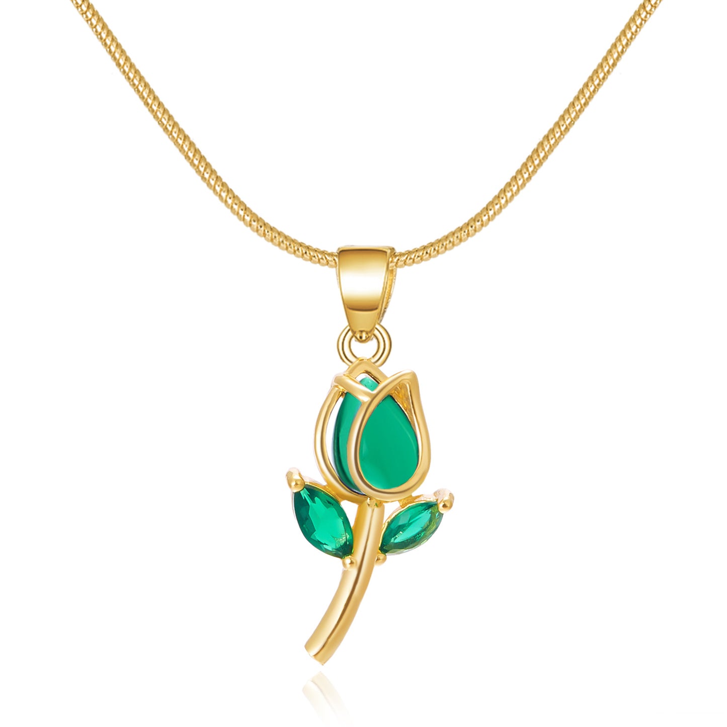 Women's Elegant Tulip Sweet Exquisite High-grade Flower Necklaces