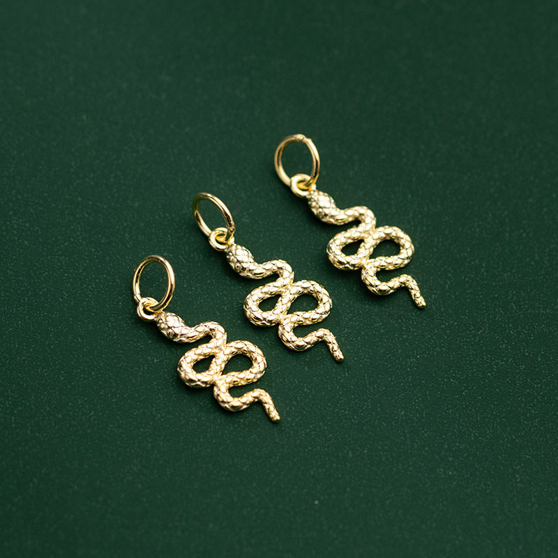 Sier Gold Plated Year Of Snake Pendants