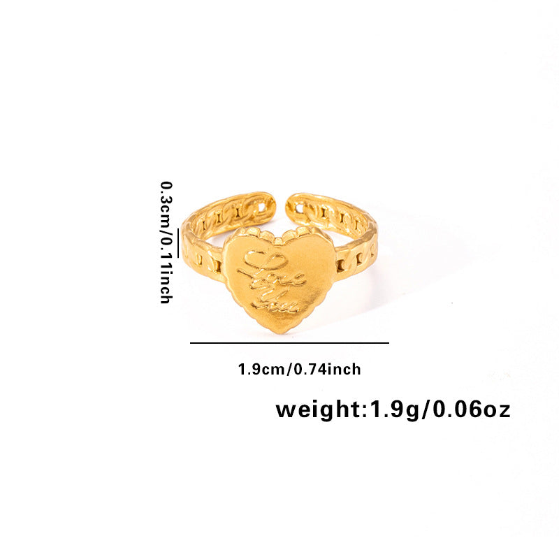 Fashion Rhinestone Zircon Open End Circle Rings