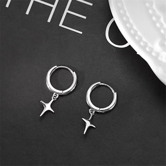 Star Simple Ear Clip Niche Design Western Style Earrings