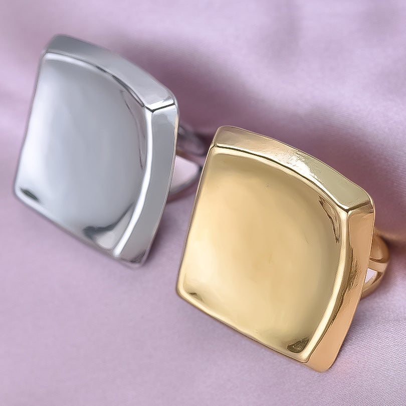 Square Opening Adjustable Affordable Luxury Style Rings