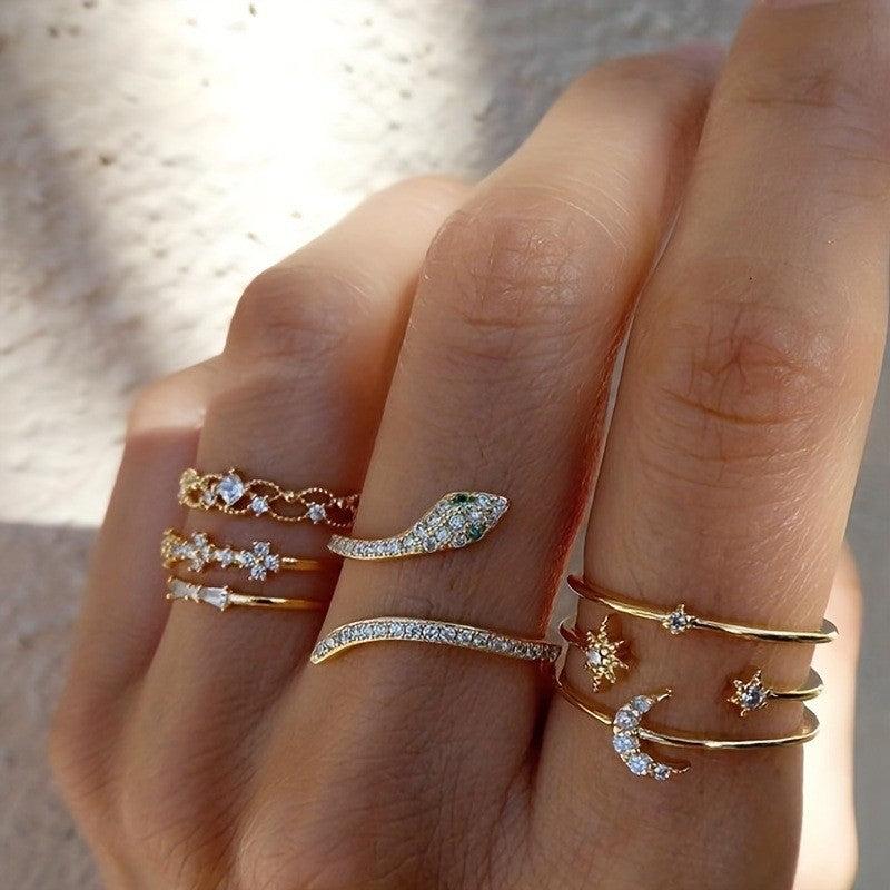 Women's Retro Golden Personality Independent Packaging Butterfly Rings