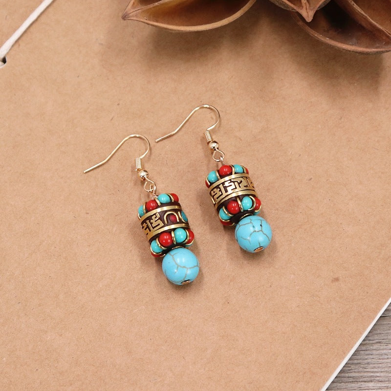 Women's Minority Style Exotic Tibetan Retro Graceful Earrings