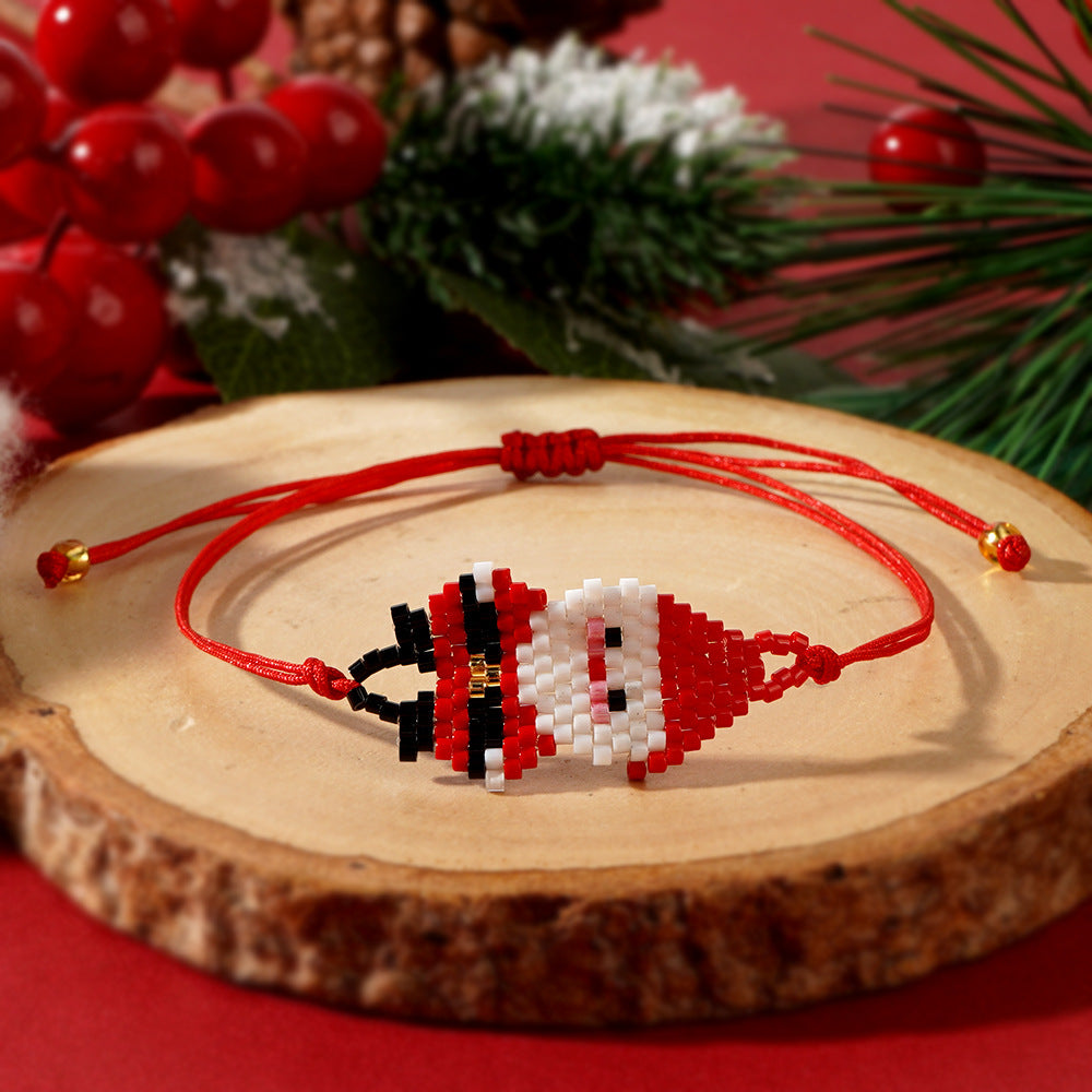 Christmas Style Cute Cartoon Character Hand-woven Bracelets
