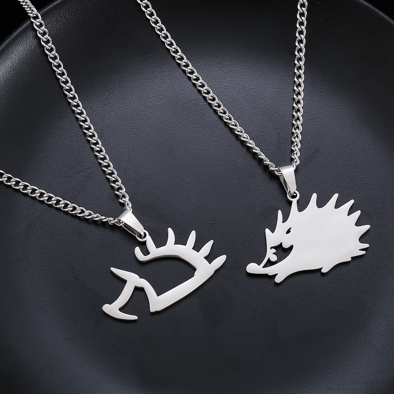 Women's & Men's Lei Hedgehog Neutral Fashion Geometric Sweater Necklaces