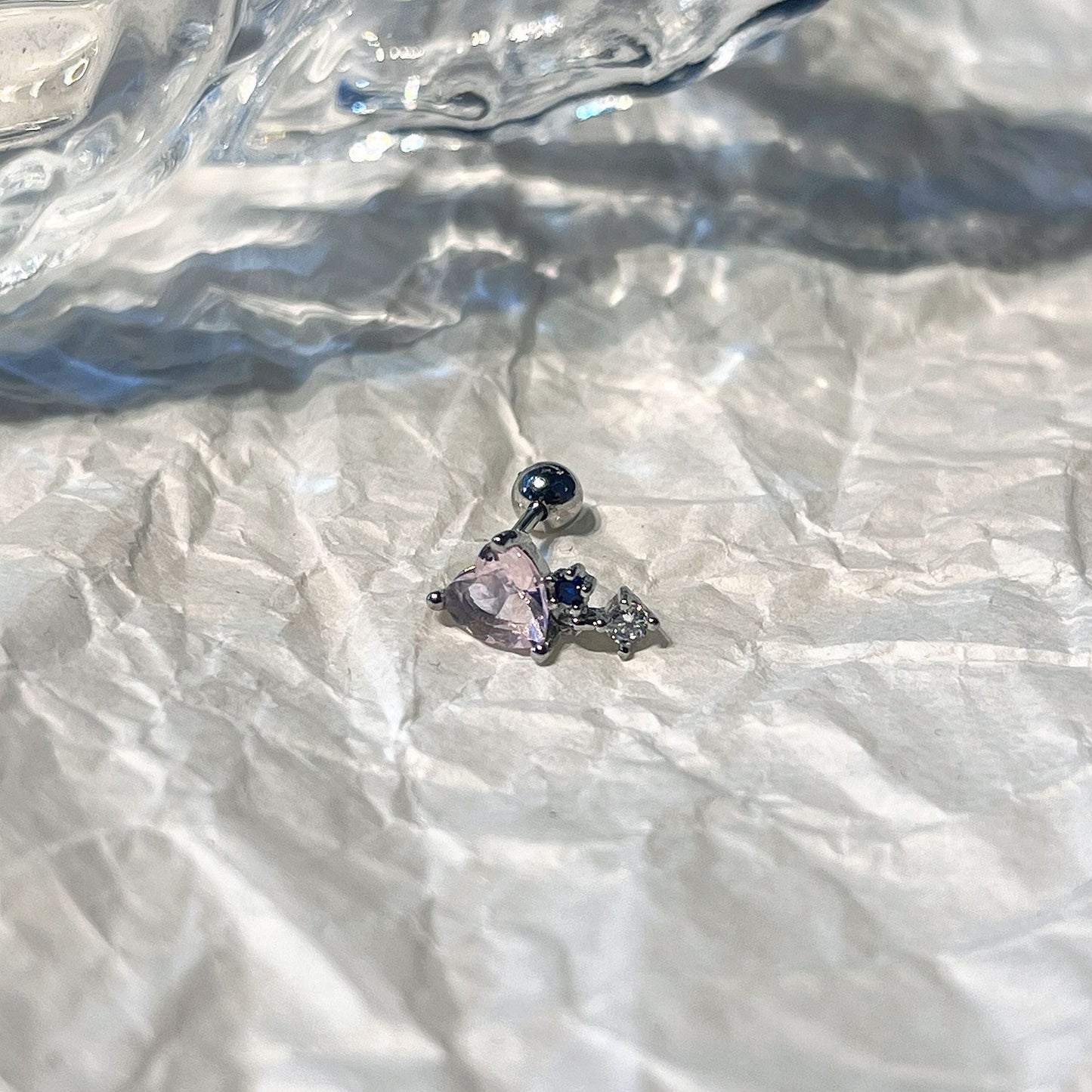 Collection Female Niche Design Senior Pin Pink Loving Heart Rings