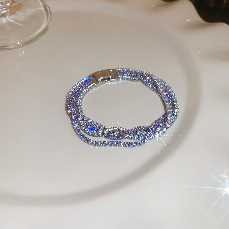 Women's Crystals Buckle Brace Lace Exquisite Fashion Bracelets