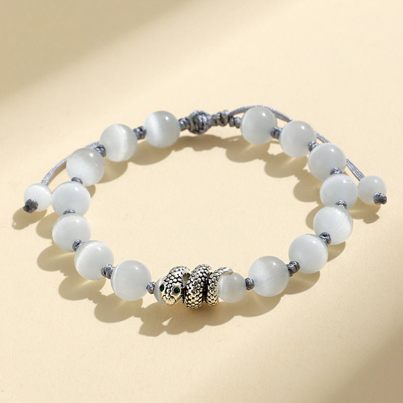 Black Agate Beaded Blessing Couple Female Bracelets