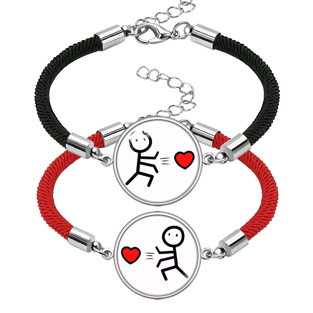 Women's & Men's Woven Hand Strap Valentine's Day Couple Bracelets