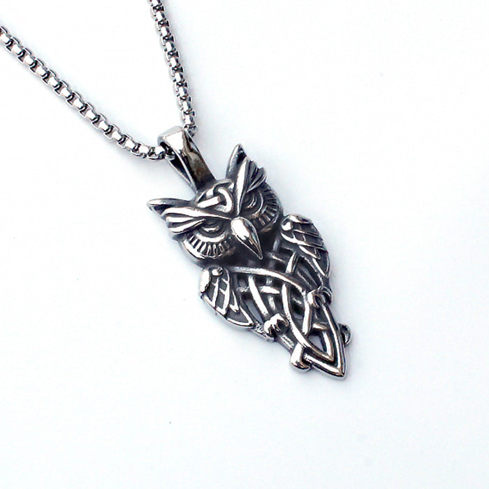 Men's Fashion Titanium Steel Double Snake Trendy Necklaces