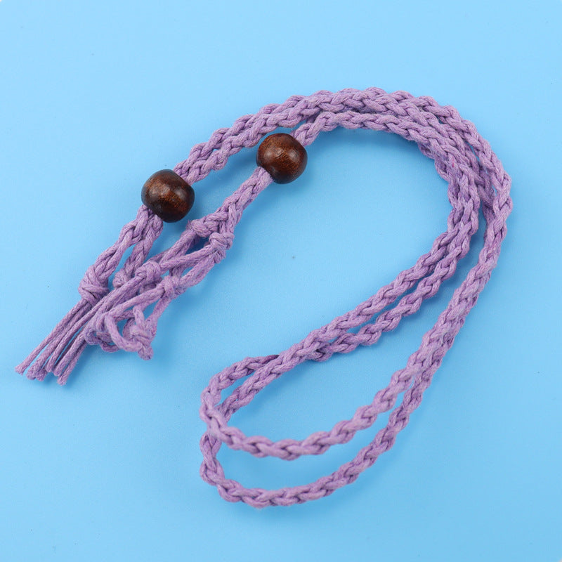 Adjustable Telescopic Net Pocket Hand-woven Without Necklaces