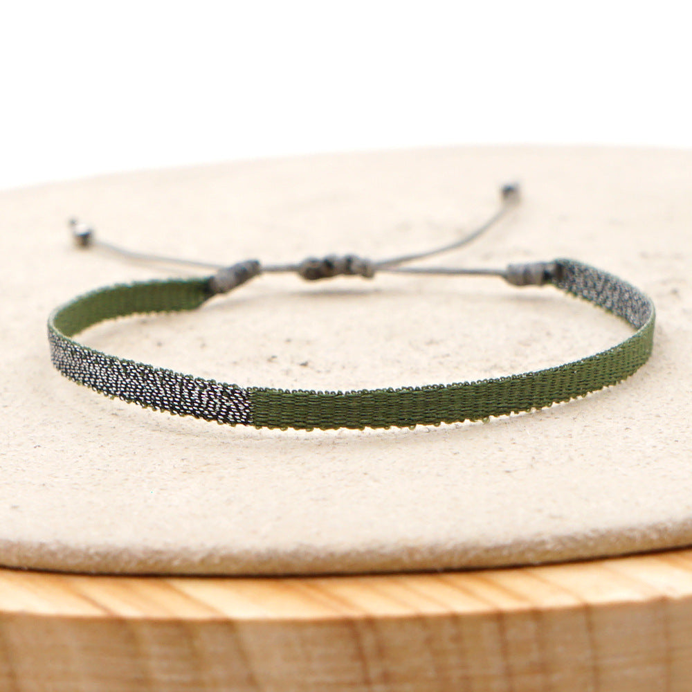 Women's South American Columbia Ethnic Style Webbing Bracelets