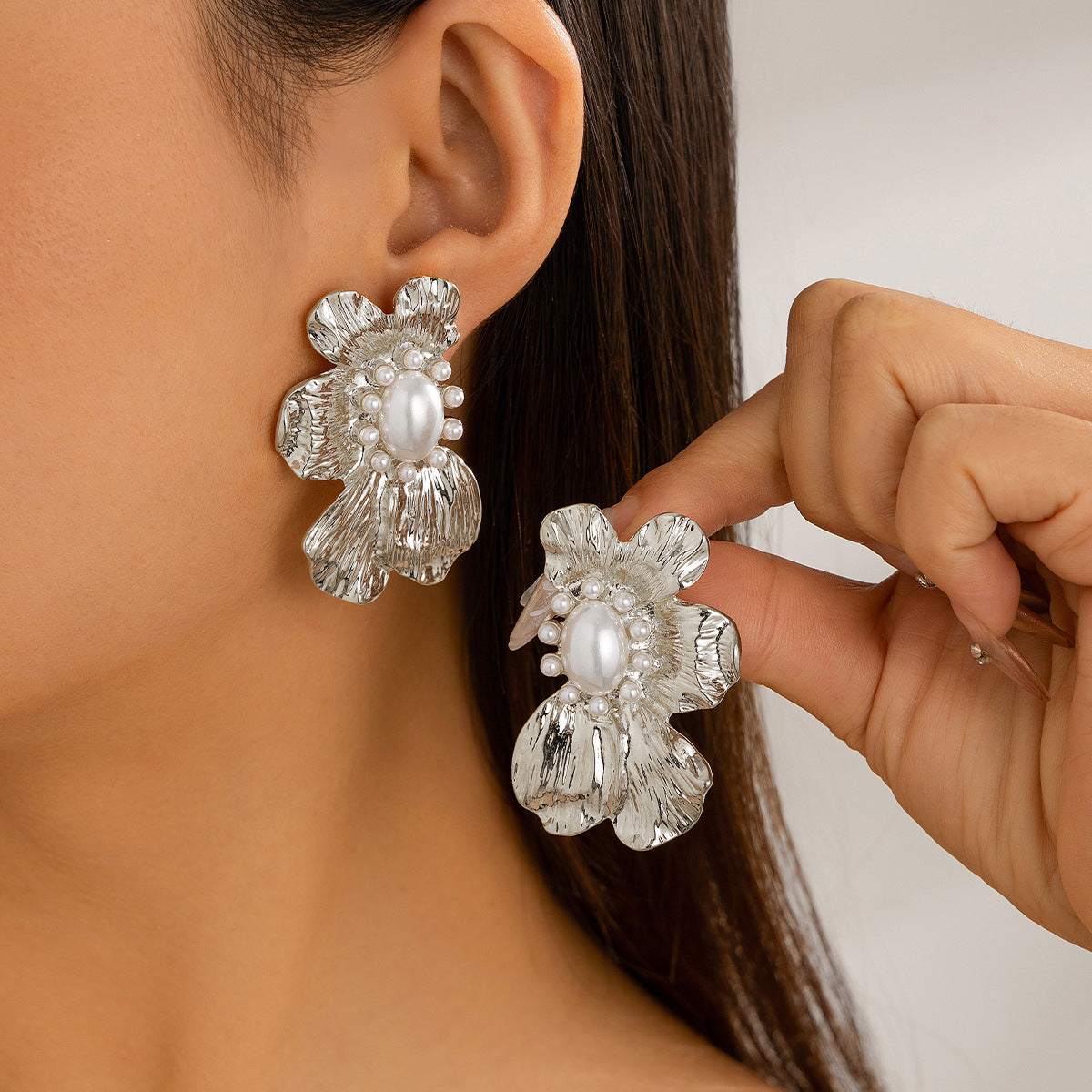 Metal Ginkgo Leaf Trendy Female Sweet Cool Earrings