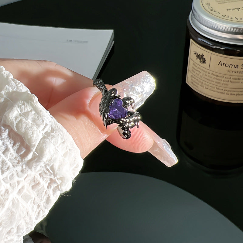Style Thorn Crow Unique Design Open Female Minority Fashion Rings