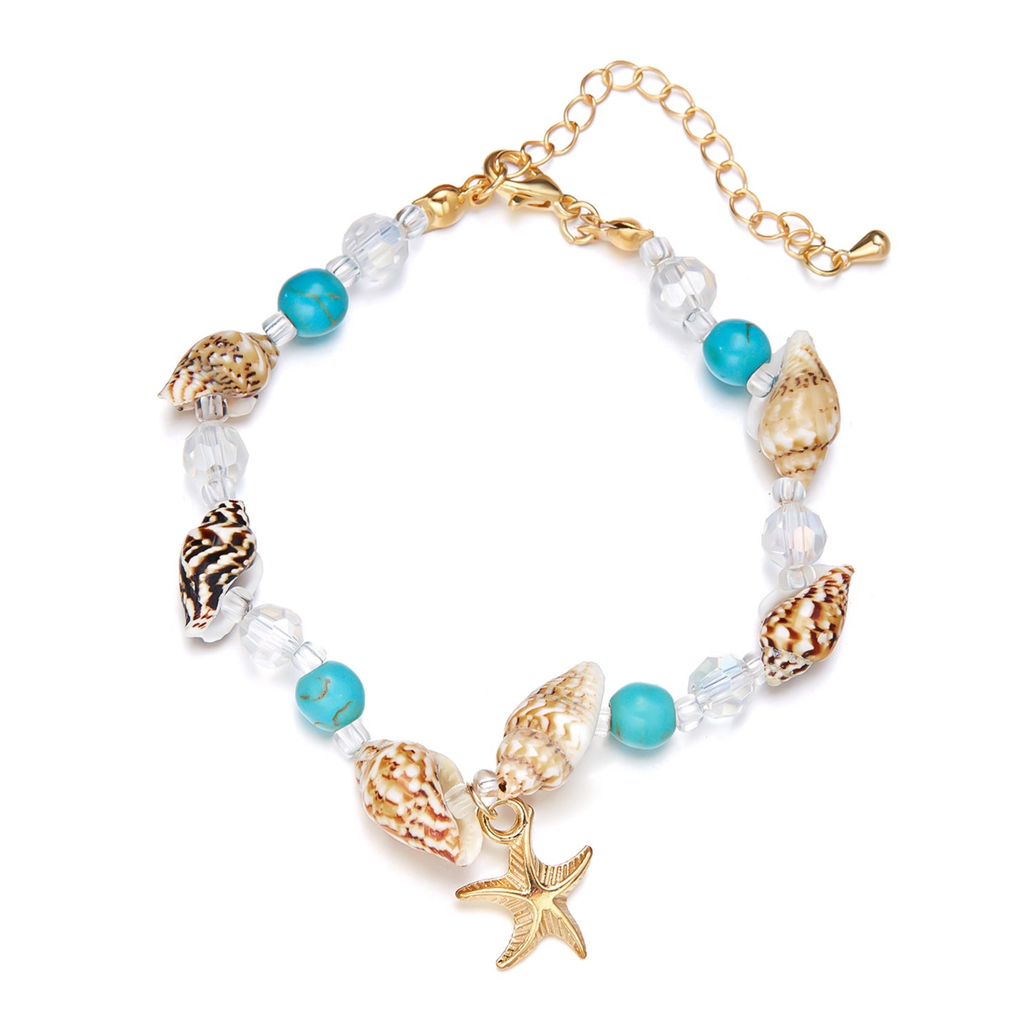Starfish Shell Conch Beads Summer Beach Bracelets