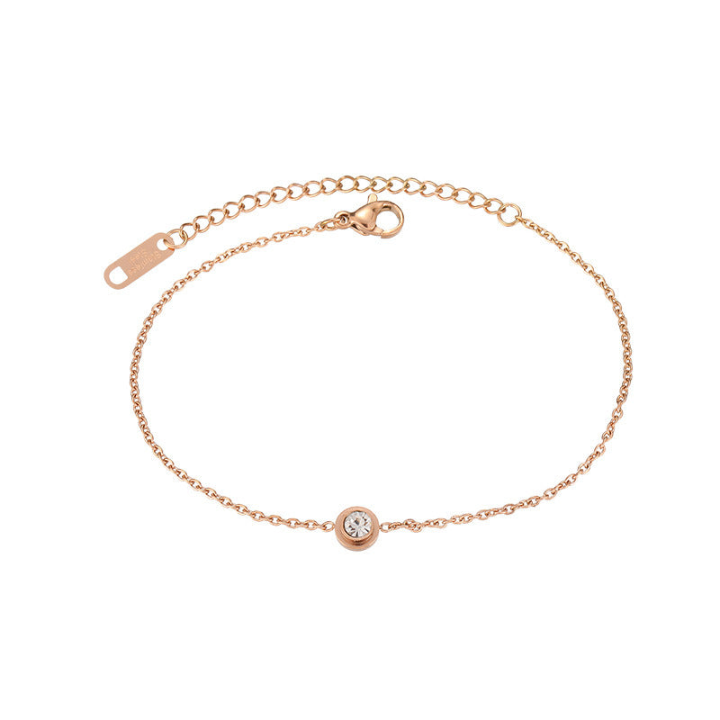 Cold Wind Retro Titanium Steel Rose Bracelets