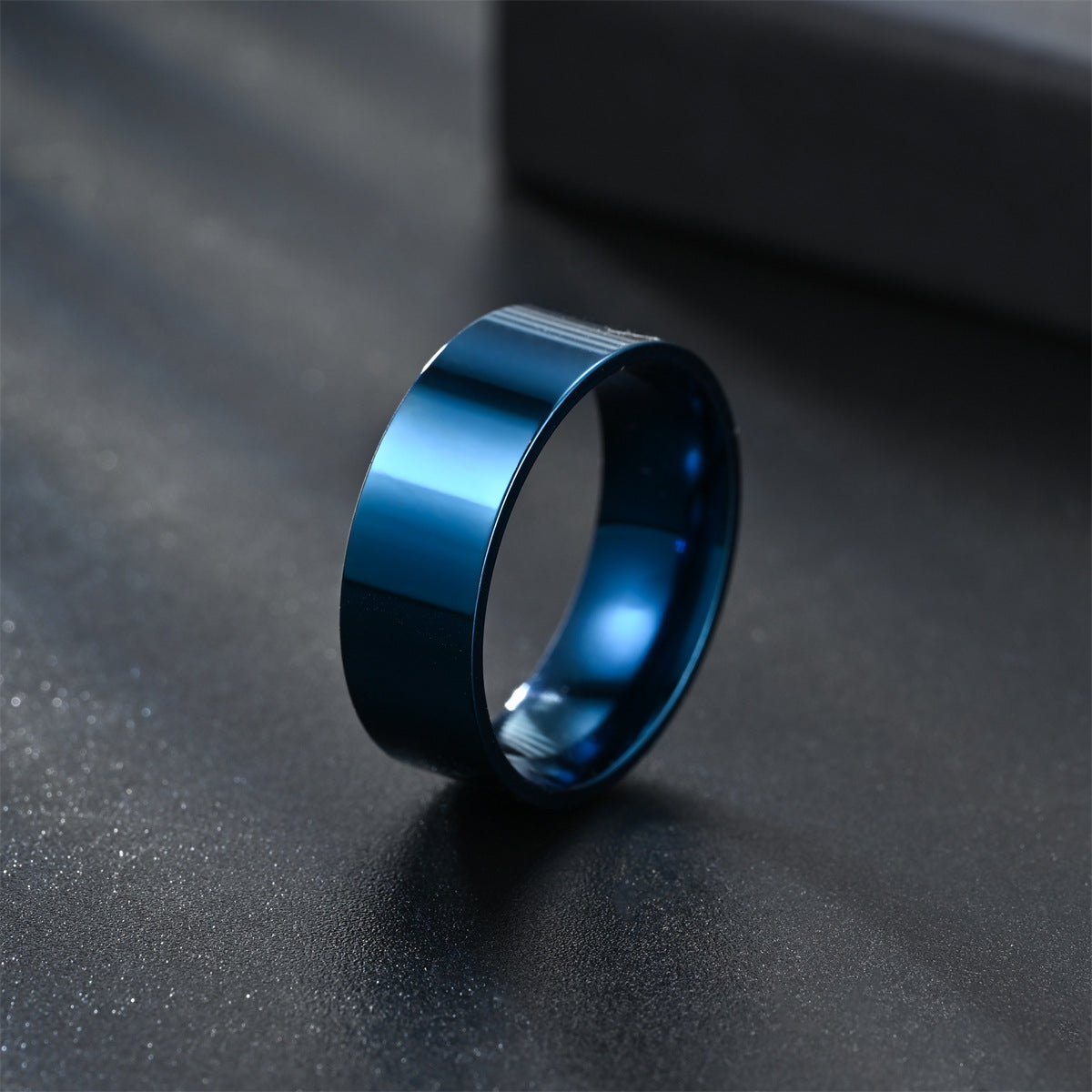 Inner Ball Outer Flat Can Carve Writing Rings