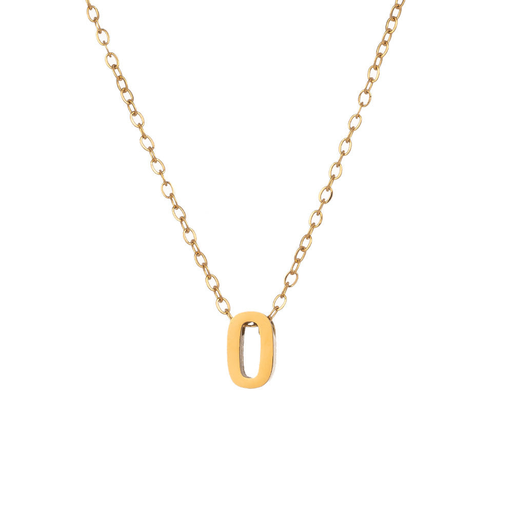 Fading English Letter Unisex Fashion Simple Necklaces