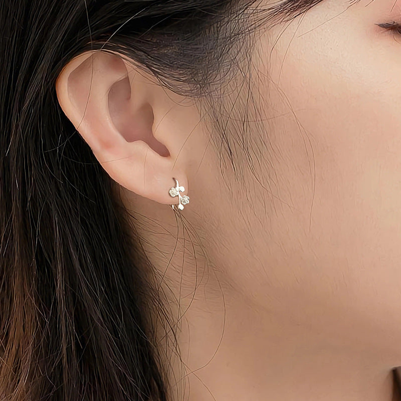 Sier Fashion Ear Bone Simple Niche Earrings