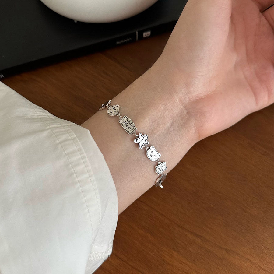 Little Bear Cartoon Minority Fashion High Bracelets