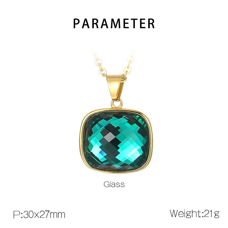 Elegant High Sense Square Multicolor Retro Pendants
