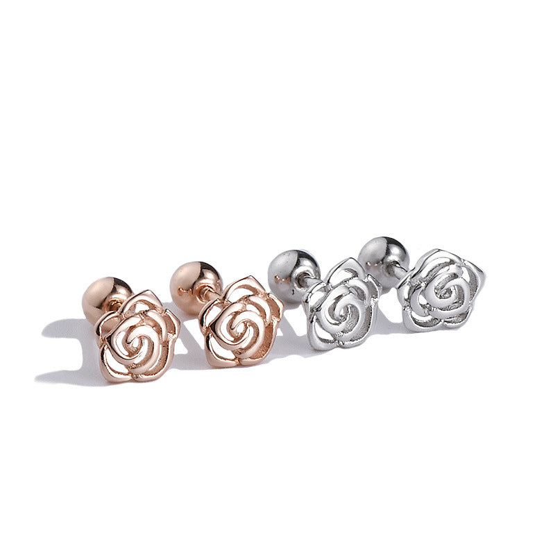 Women's Rose Ear Bone Small Cold Style Niche Earrings