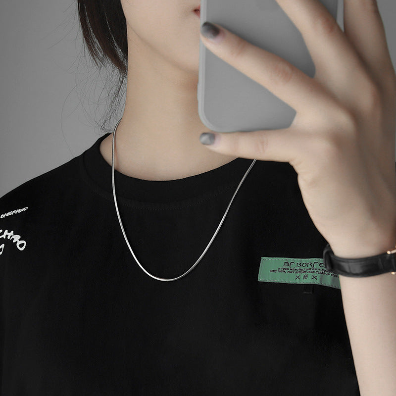 Men's Bones Chain Trendy Fashion Fine Plain Necklaces