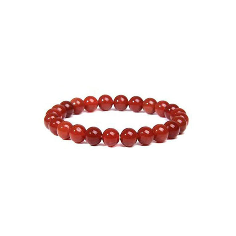 Crystal Volcanic Rock Amethyst Hematite Red Agate Bracelets