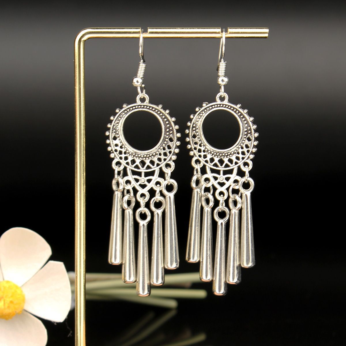 Chinese Style Retro National Miao Sier Earrings