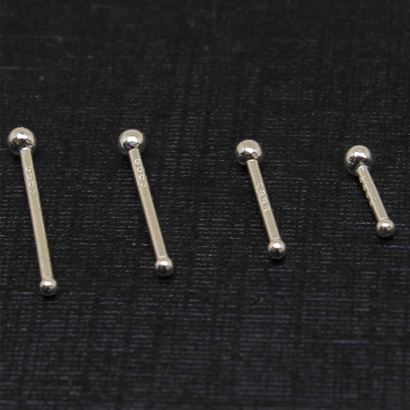Women's & Men's Stretcher Auricular Needle Stick Two Ends Round Earrings