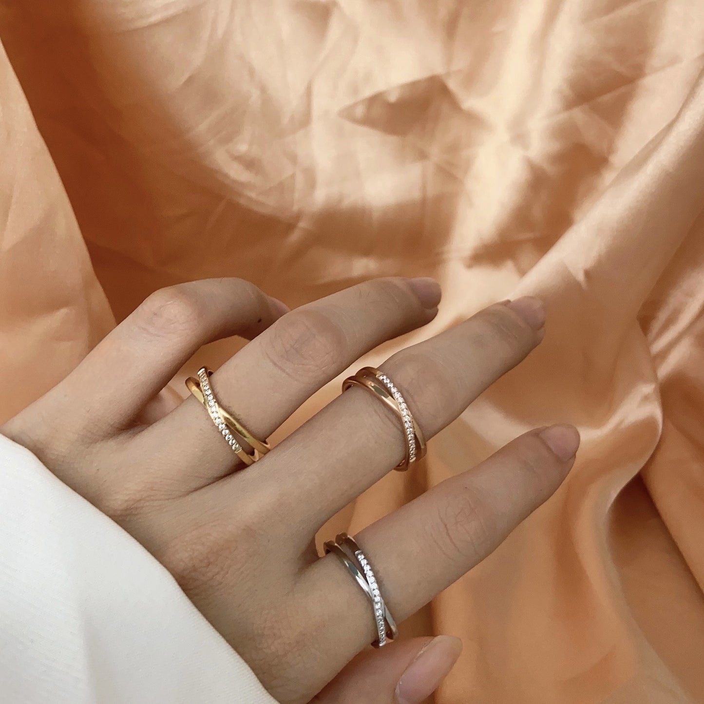 Rose Gold Titanium Steel Does Not Rings