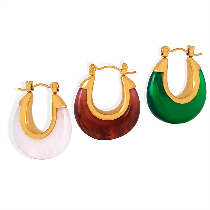 Simple Retro Popular Ear Hoop Jewelry Special Interest Earrings
