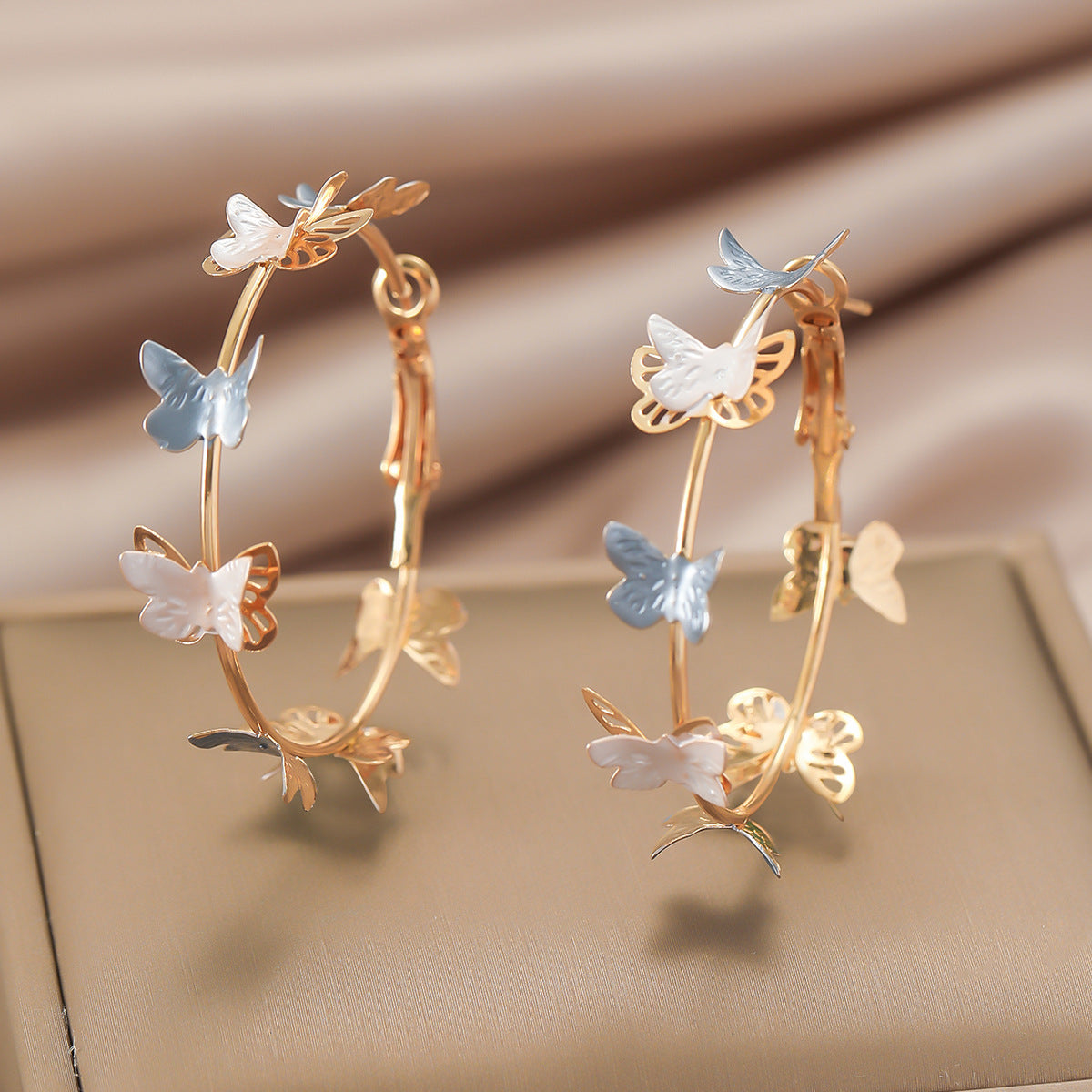 Korean Style Tassel Rhinestone Pearl Ear Hook Earrings