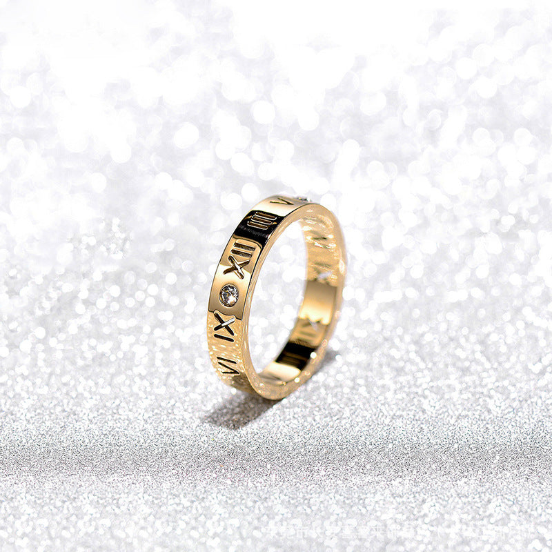 Women's Design High Sense Simple Couple Titanium Rings