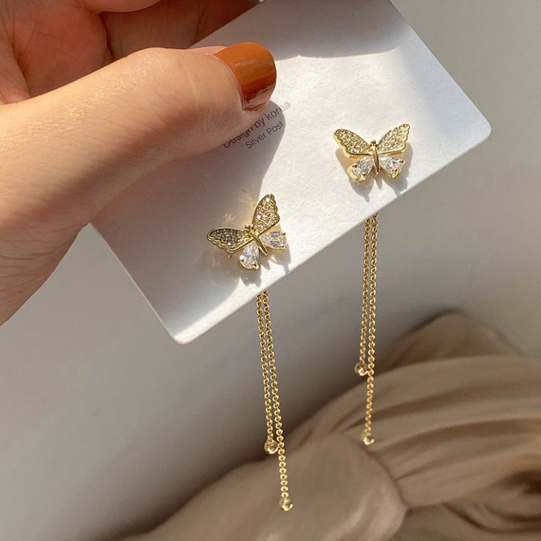 Women's Fashionable Light Luxury Butterfly Design High-grade Rings