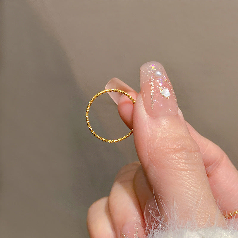 Star Titanium Steel Fashion Personality Trendy Design Rings