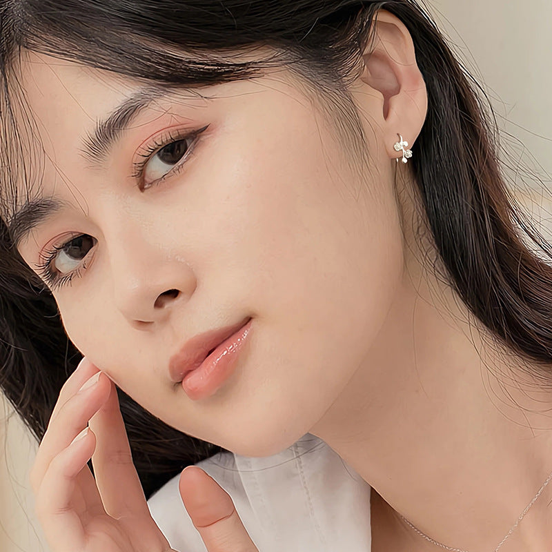 Sier Fashion Ear Bone Simple Niche Earrings