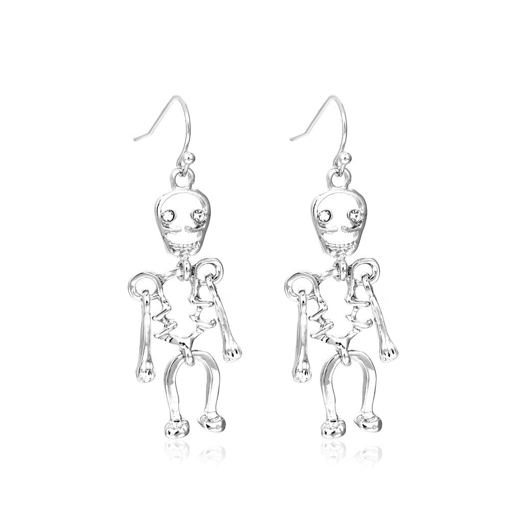 Alloy Funny Fun Ghost Pumpkin Spider Earrings