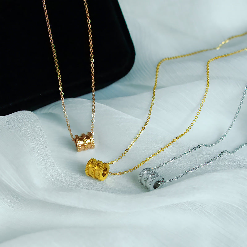 Women's Style Titanium Steel Small Waist Clavicle Necklaces
