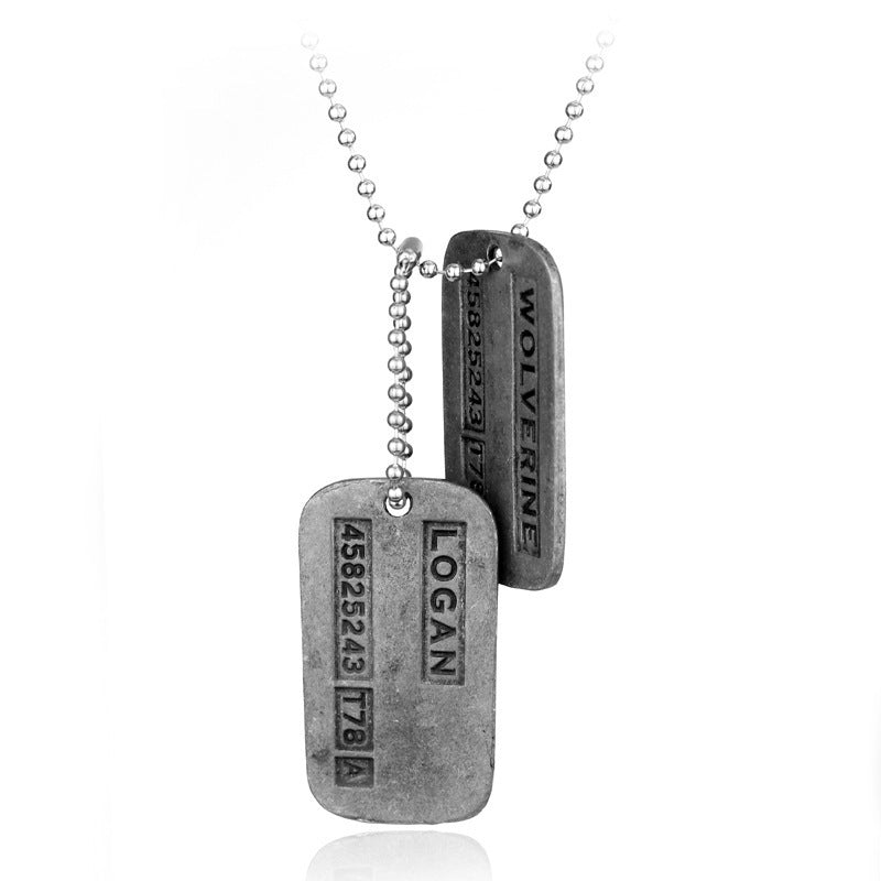 The Woerine Double Tag Soldier Dog Necklaces