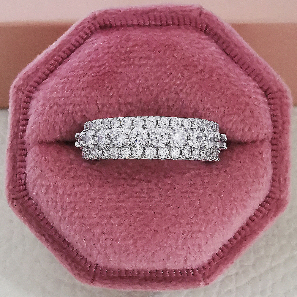 Full Diamond Simple Female Niche Advanced Rings