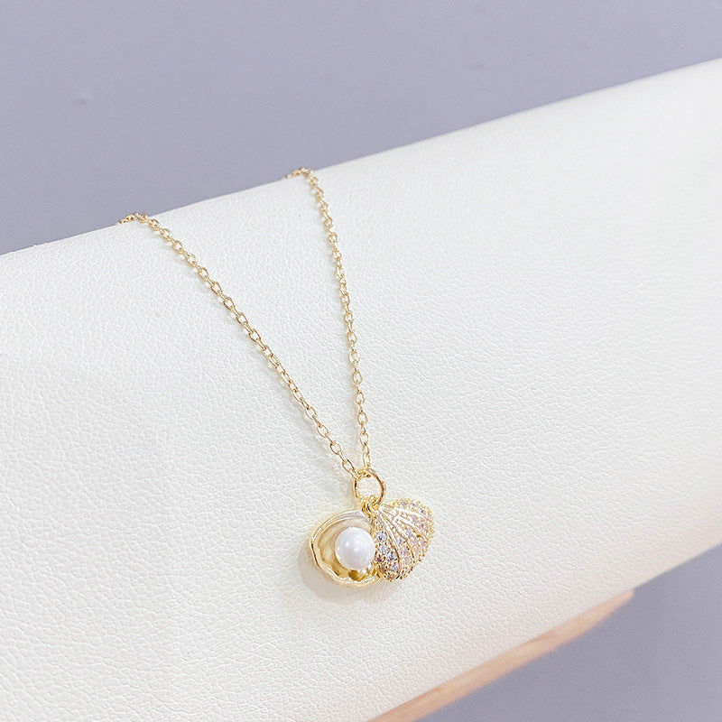 Shell Pearl Neck Accessories Birthday Gift Necklaces