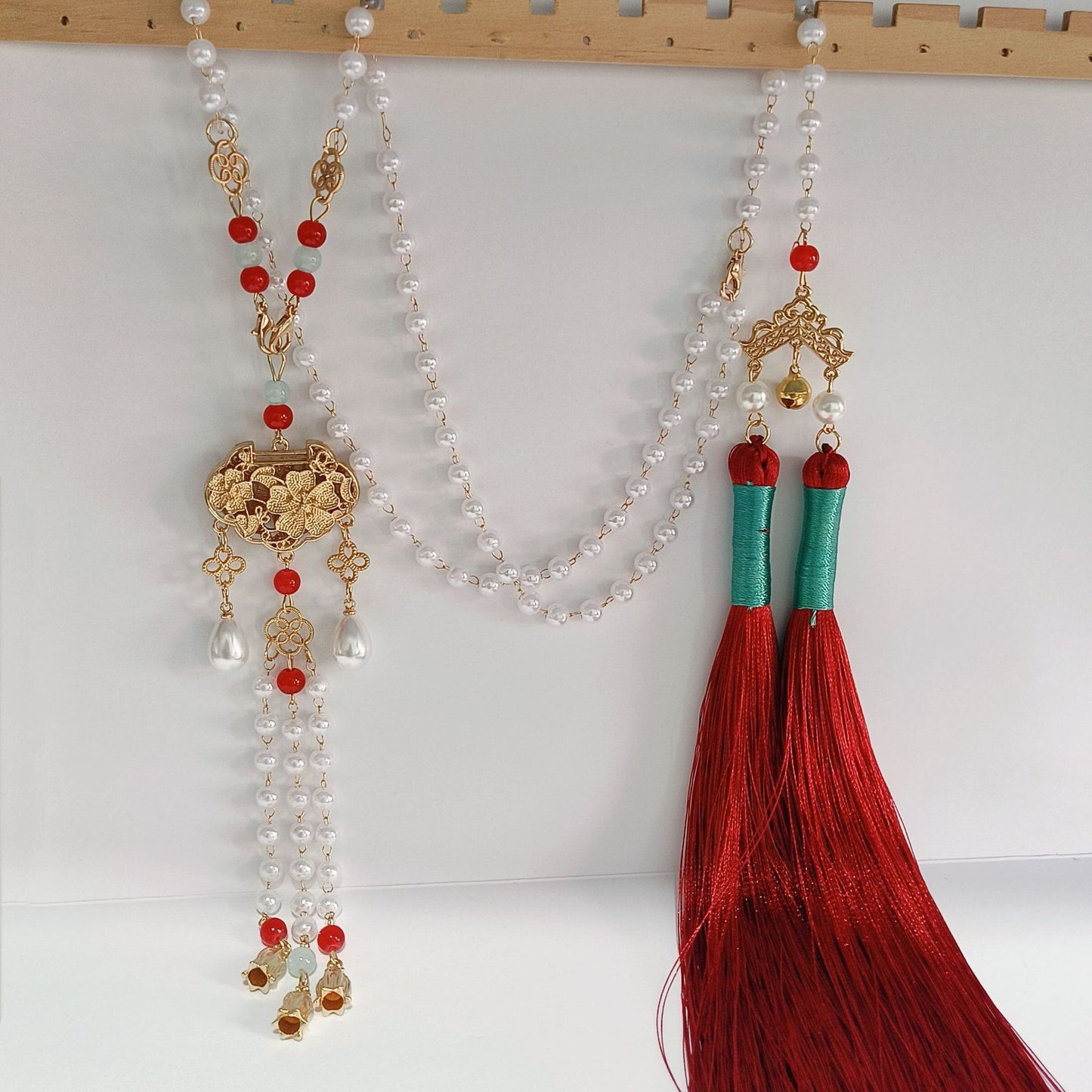 Women's Style Vintage Beaded For Skirt Cheongsam Sweater Chain Antique Ethnic Pendants