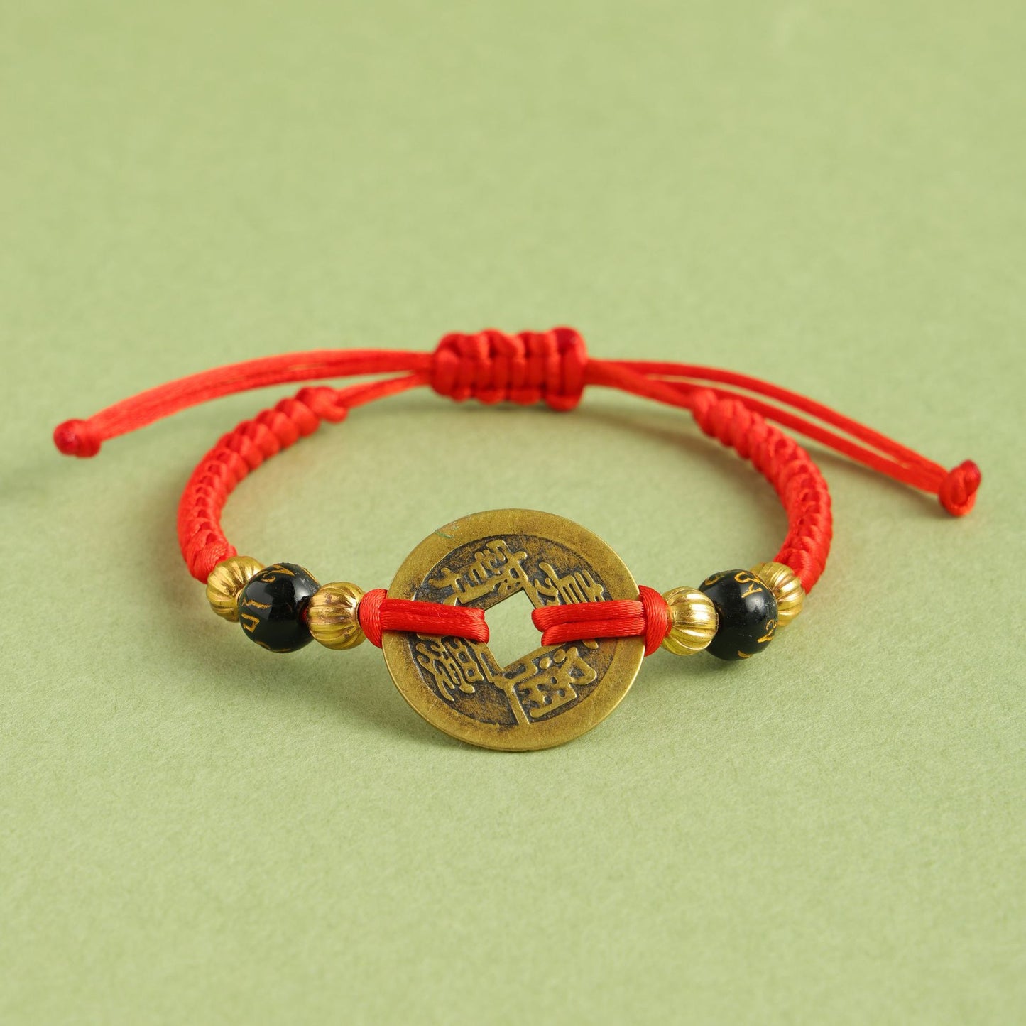 Women's & Men's Dynasty Five Coins Copper Coin Handmade Bracelets