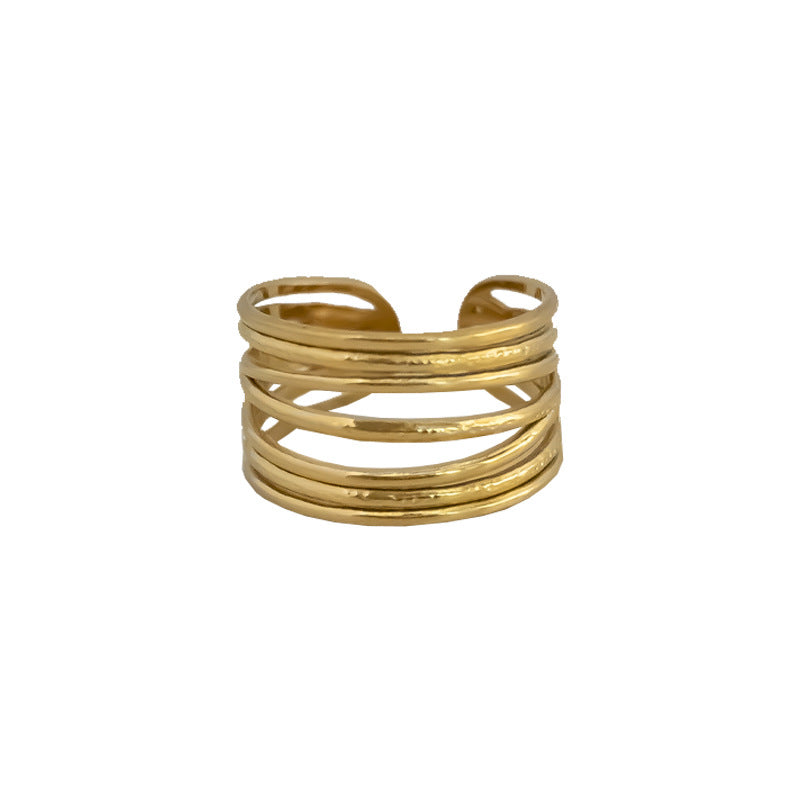 Steel Female Fashion Personality High Sense Rings