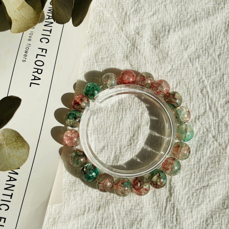 Spring Limited Colored Glazing Bead Girly Sweet Bracelets